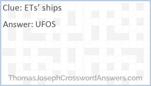 ETs’ ships Answer