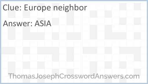 Europe neighbor Answer