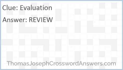 Evaluation Answer