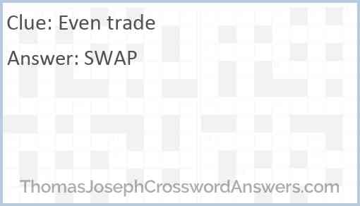 Even trade Answer