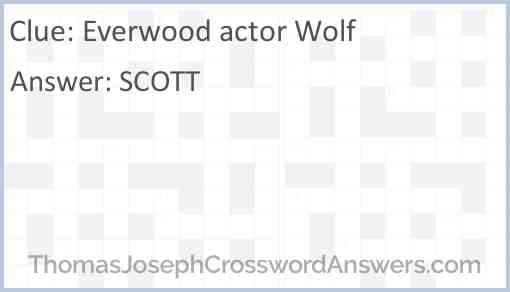 Everwood actor Wolf Answer