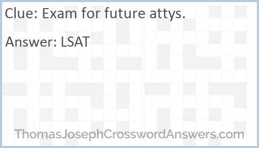 Exam for future attys. Answer