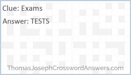 Exams Answer