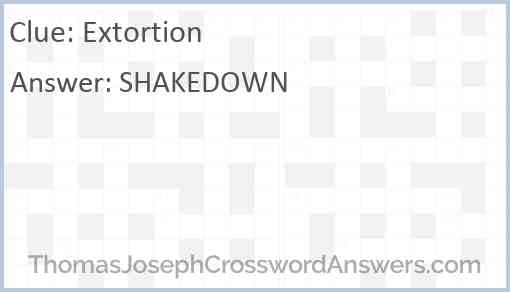 Extortion Answer