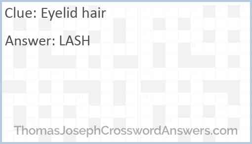 Eyelid hair Answer