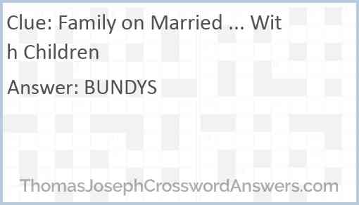 Family on Married ... With Children Answer