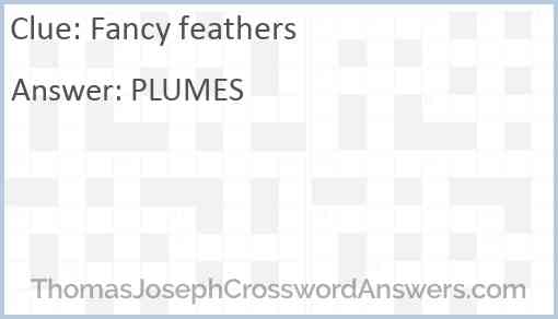 Fancy feathers Answer