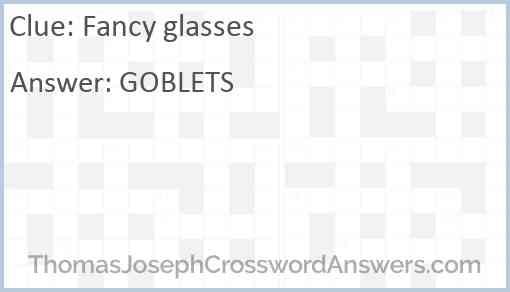 Fancy glasses Answer