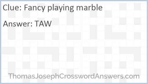 Fancy playing marble Answer
