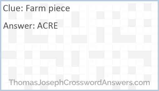Farm piece Answer