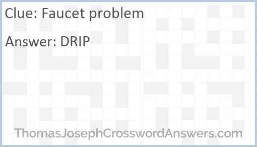 Faucet problem Answer