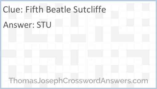 “Fifth Beatle” Sutcliffe Answer