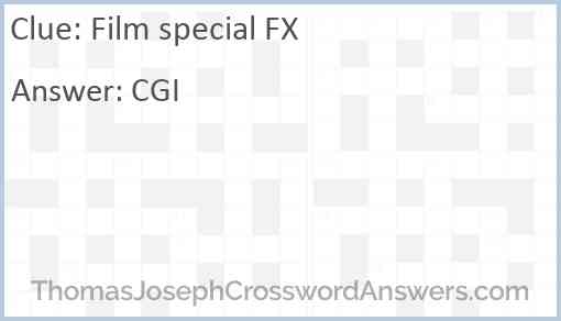 Film special FX Answer