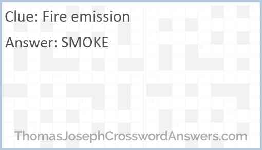 Fire emission Answer