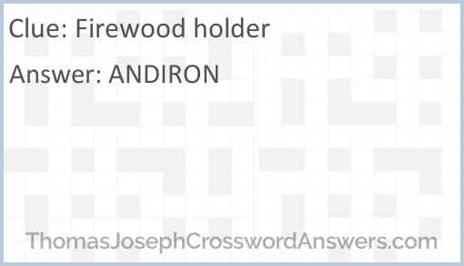 Firewood holder Answer