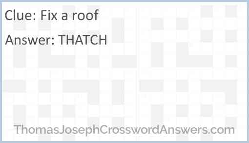 Fix a roof Answer