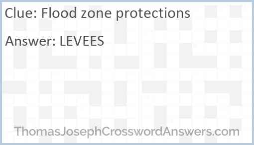 Flood zone protections Answer