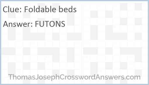 Foldable beds Answer