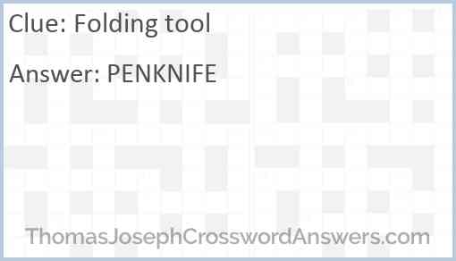 Folding tool Answer