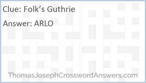 Folk’s Guthrie Answer