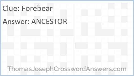 Forebear Answer