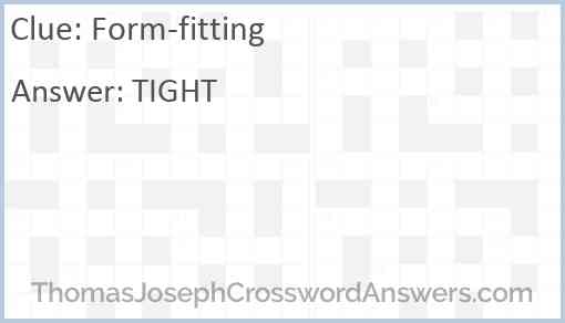 Form-fitting Answer