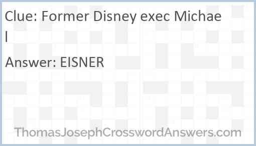 Former Disney exec Michael Answer