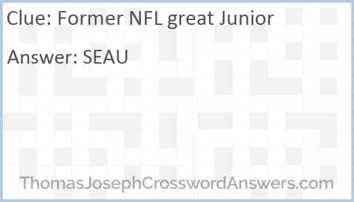 Former NFL great Junior Answer