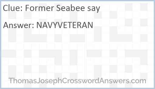 Former Seabee say Answer
