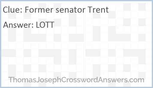 Former senator Trent Answer
