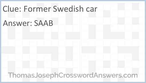 Former Swedish car Answer