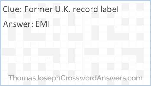 Former U.K. record label Answer