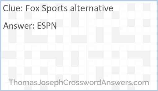 Fox Sports alternative Answer