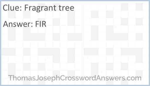 Fragrant tree Answer