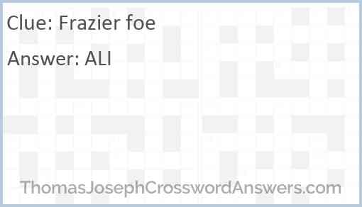 Frazier foe Answer