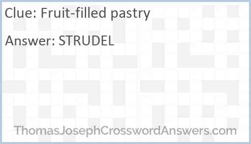 Fruit-filled pastry Answer