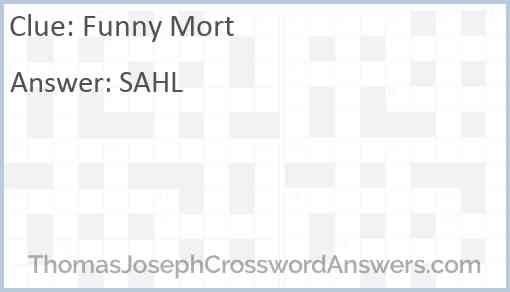 Funny Mort Answer