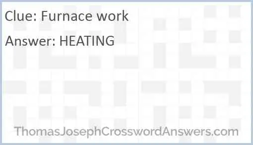 Furnace work Answer