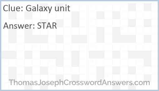 Galaxy unit Answer