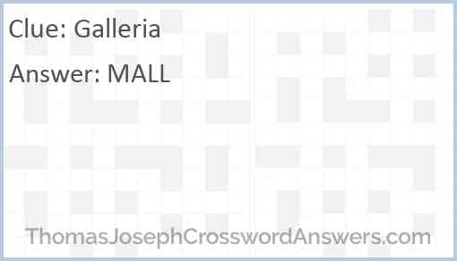 Galleria Answer