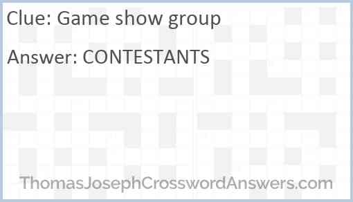 Game show group Answer