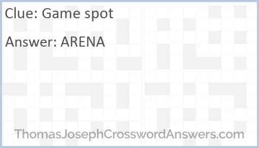 Game spot Answer