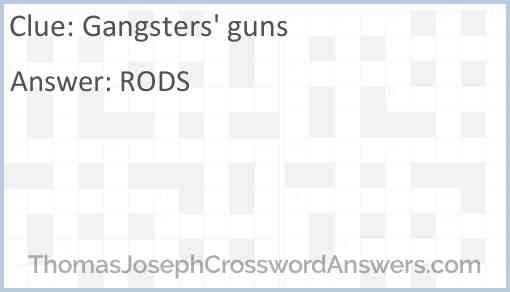 Gangsters’ guns Answer