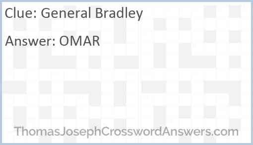 General Bradley Answer