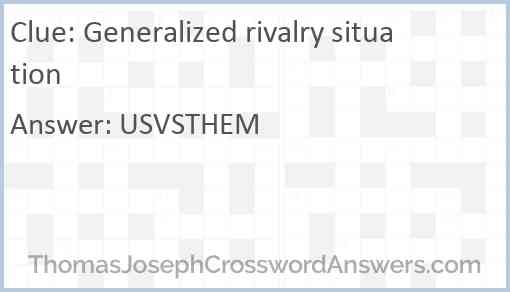 Generalized rivalry situation Answer