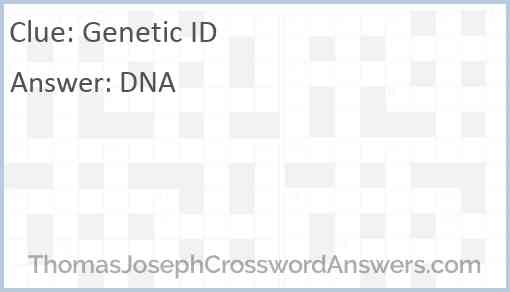 Genetic ID Answer