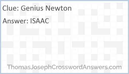 Genius Newton Answer