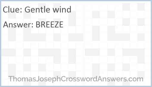 Gentle wind Answer