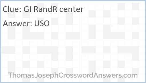 GI RandR center Answer