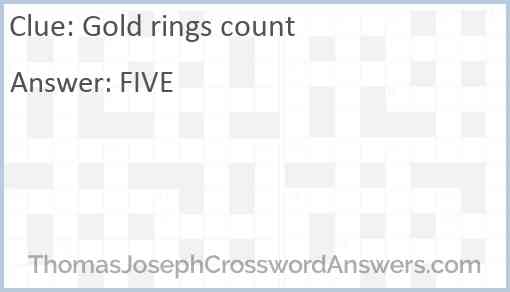Gold rings count Answer